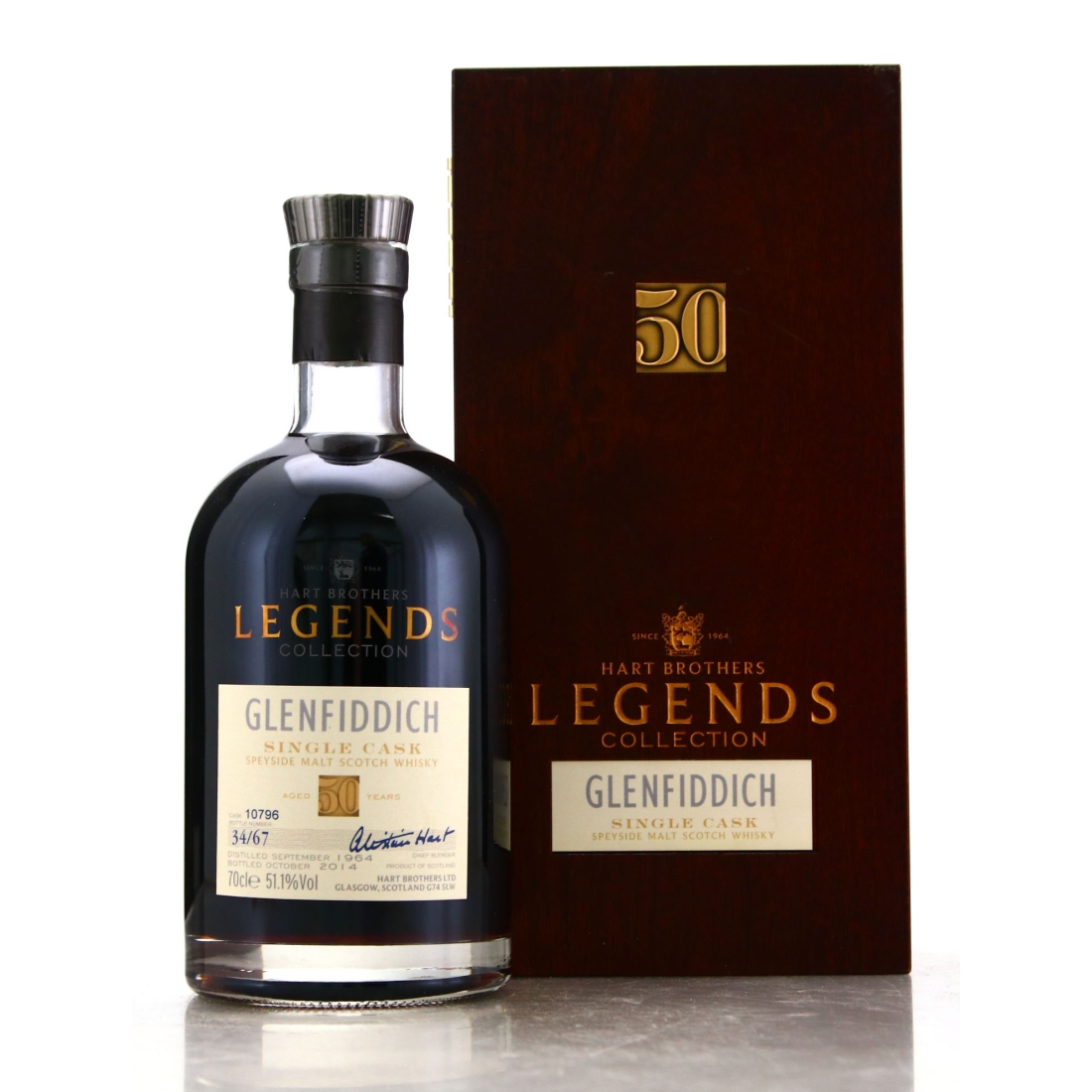 Glenfiddich 1964 Hart Brothers 50 Year Old Legends Collection