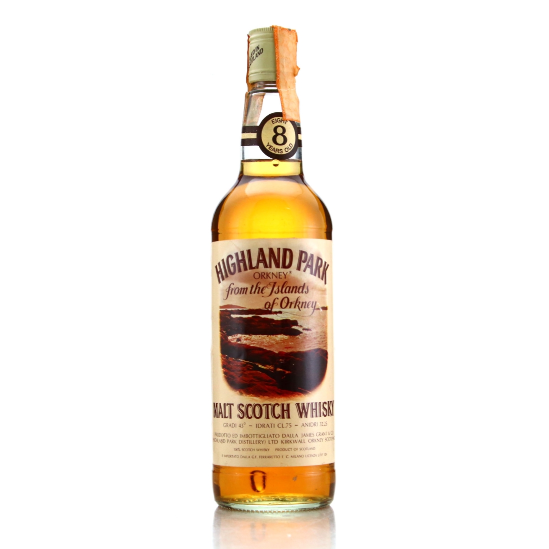 Highland Park 8 Year Old 1970s / Ferraretto Import