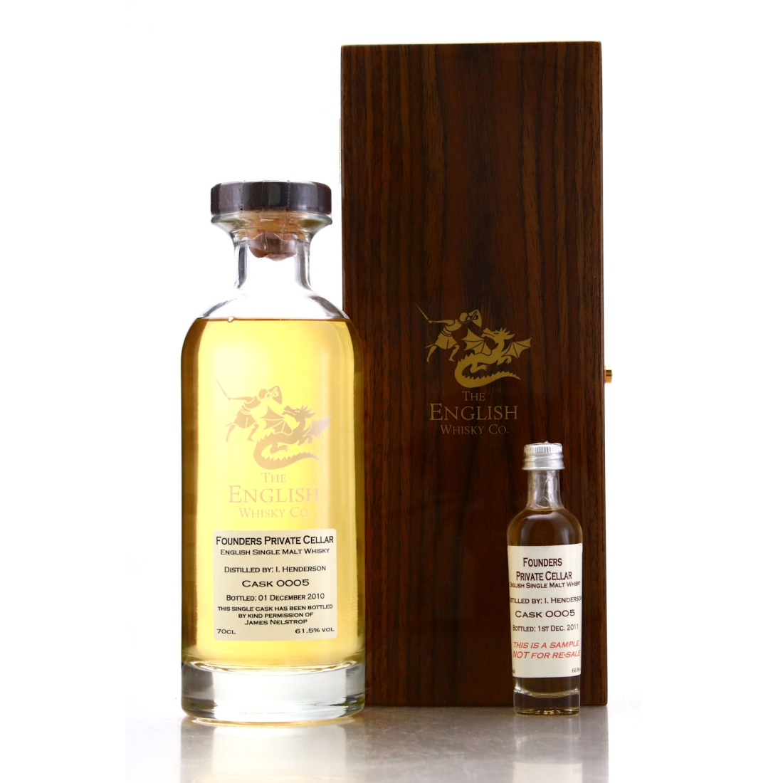 English Whisky Co 2006 Founders Private Cellar #5 with Sample