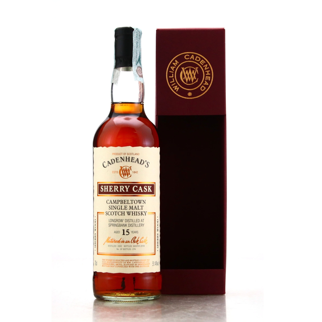 Longrow 2002 Cadenhead's 15 Year Old Sherry Cask
