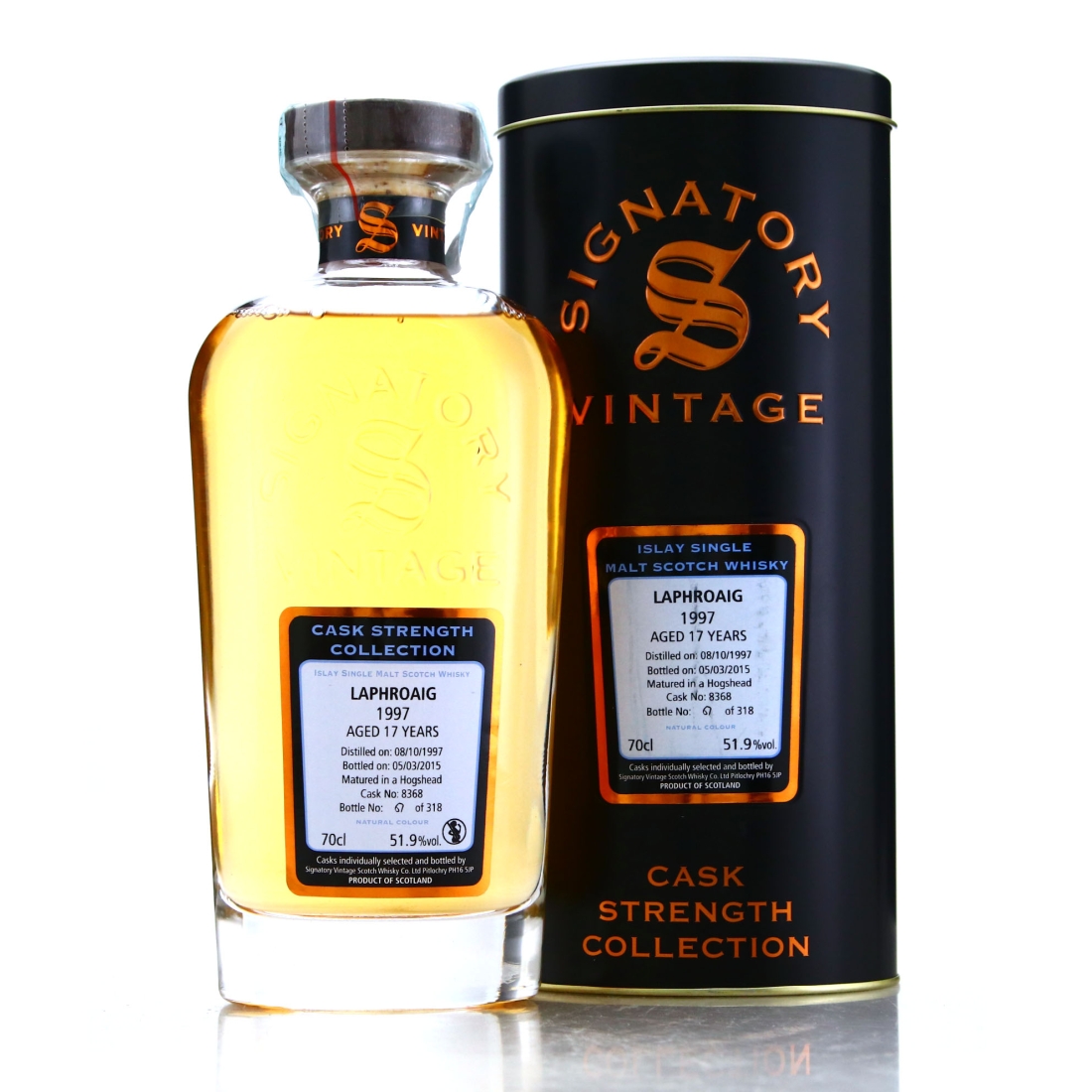 Laphroaig 1997 Signatory Vintage 17 Year Old Cask Strength