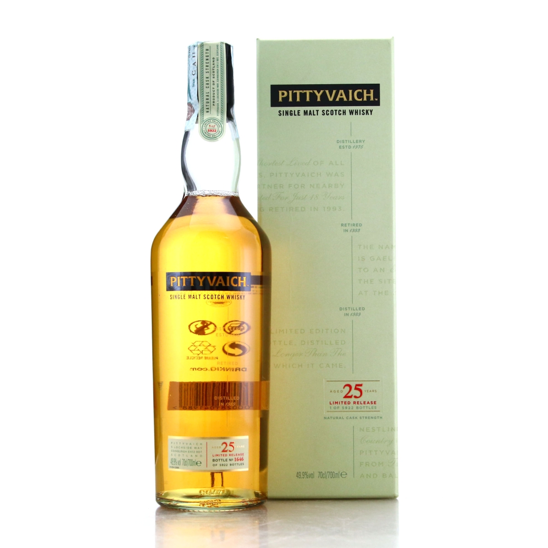 Pittyvaich 1989 Cask Strength 25 Year Old