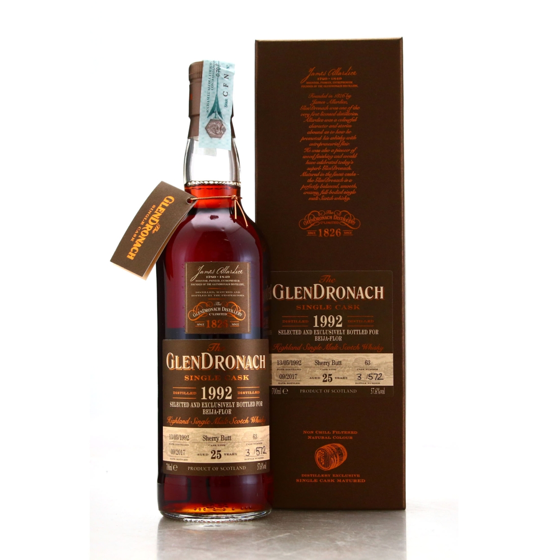 Glendronach 1992 Single Sherry Cask 25 Year Old #63 / Beija-Flor