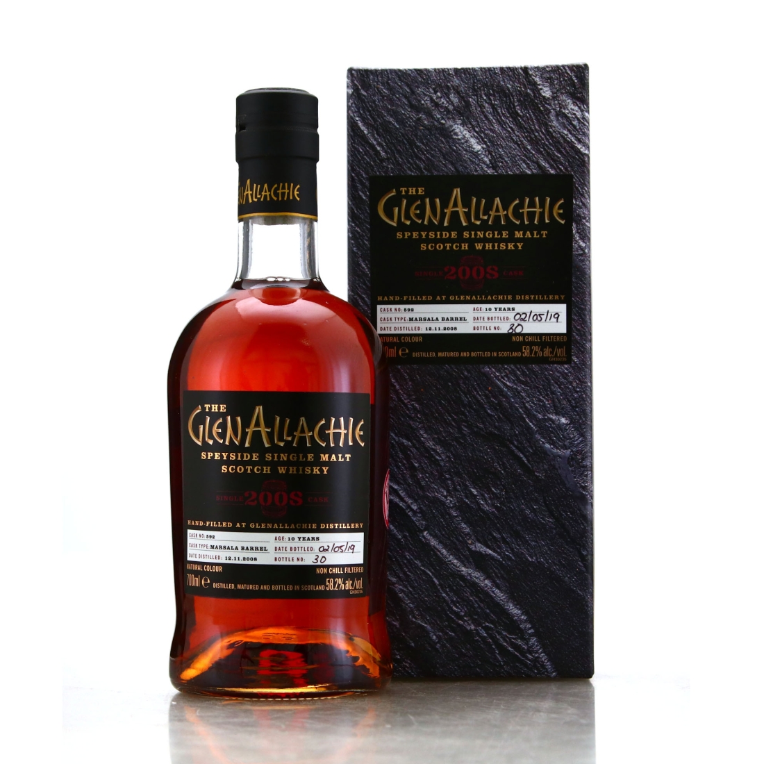 Glenallachie 2008 Hand Filled 10 Year Old Cask #592 / Marsala