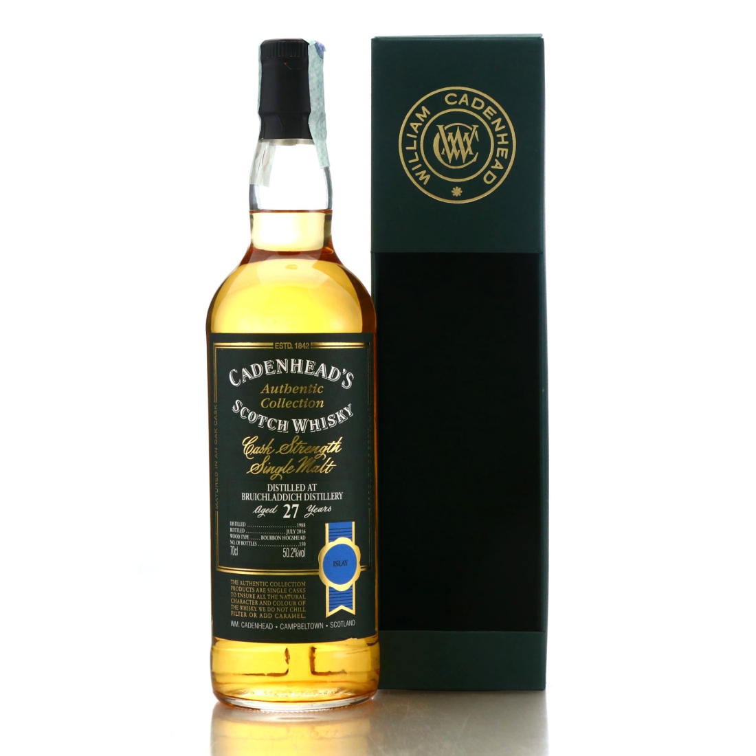 Bruichladdich 1988 Cadenhead's 27 Year Old
