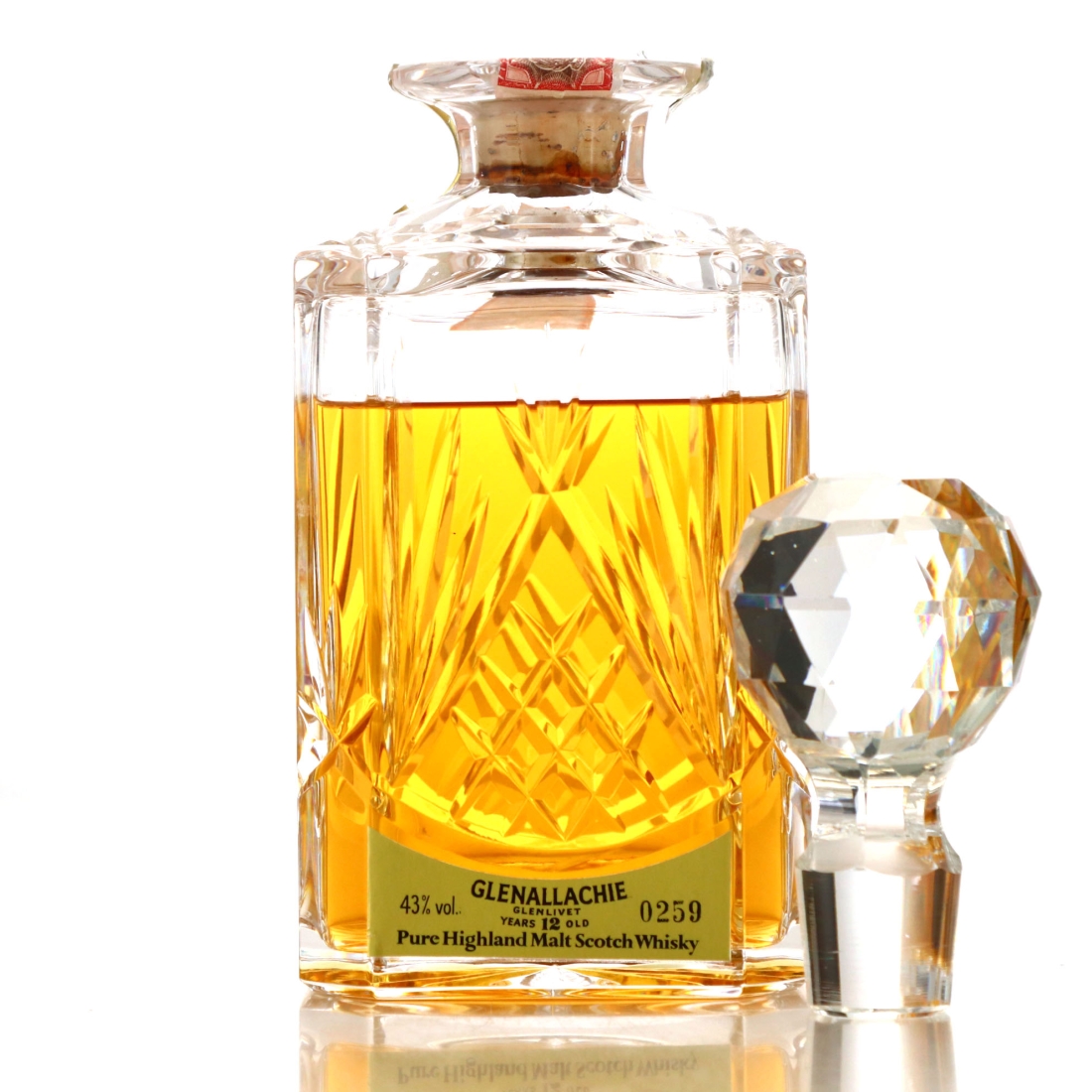 Glenallachie 12 Year Old Decanter 1980s