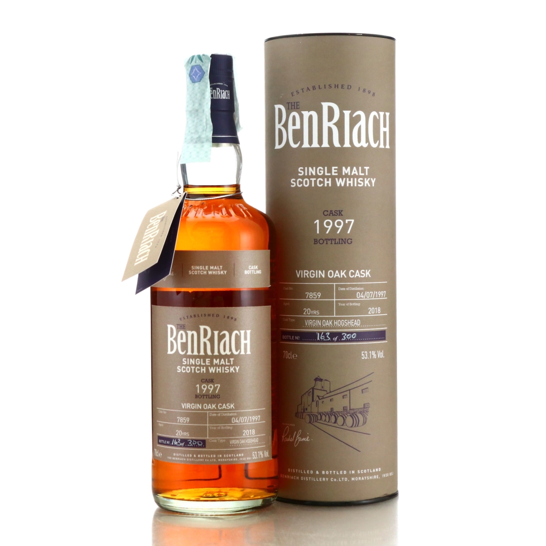 Benriach 1997 Single Virgin Oak Cask 20 Year Old #7859