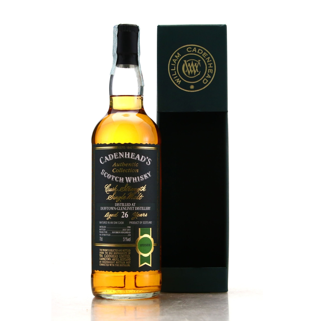 Dufftown 1988 Cadenhead's 26 Year Old