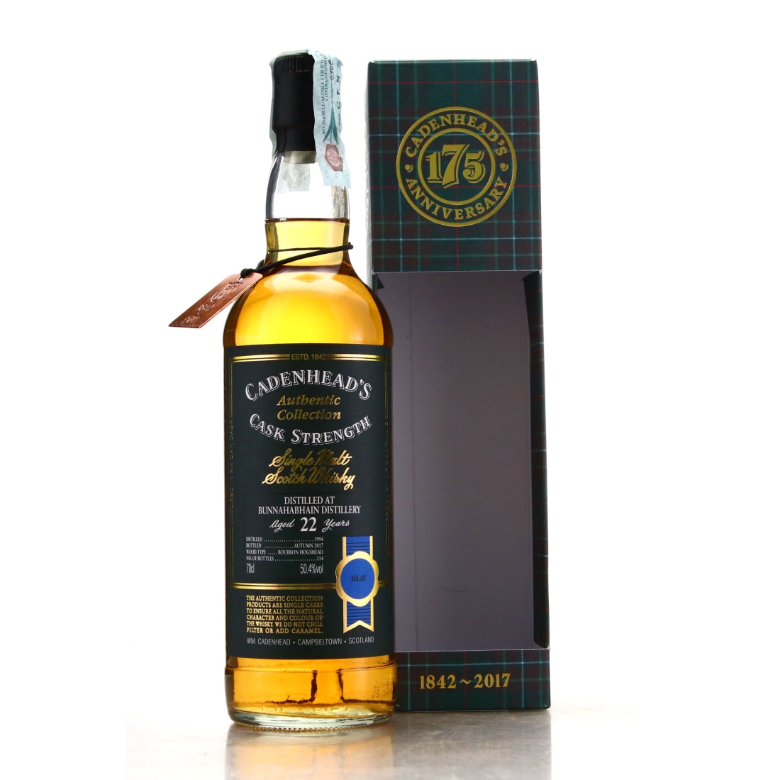 Bunnahabhain 1994 Cadenhead's 22 Year Old