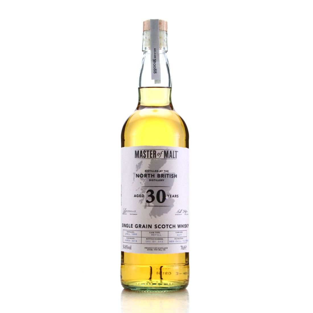 North British 1988 Master of Malt 30 Year Old