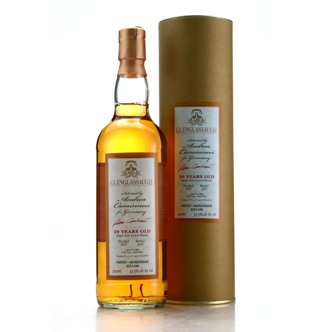 Glenglassaugh 1972 Single Cask 39 Year Old #2896 / Andrea Caminneci