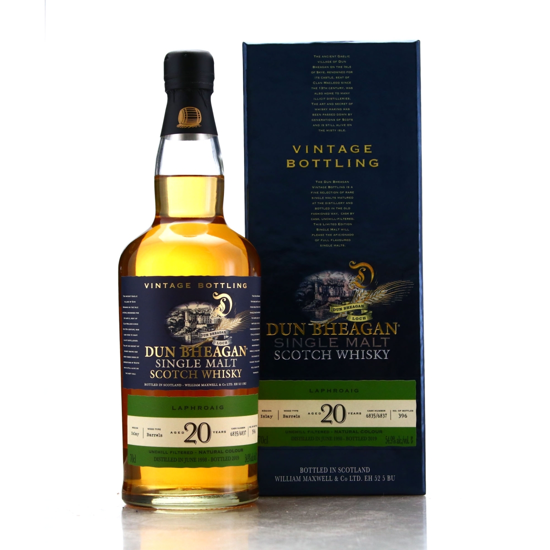 Laphroaig 1998 Dun Bheagan 20 Year Old