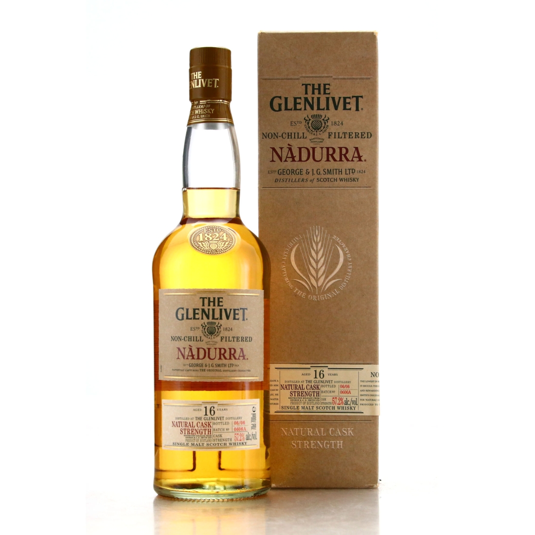 Glenlivet Nadurra 16 Year Old Cask Strength Batch #0606A