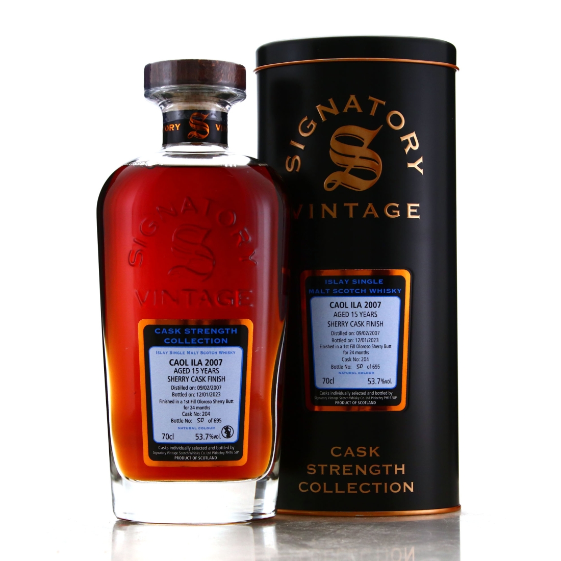 Caol Ila 2007 Signatory Vintage 15 Year Old Cask Strength