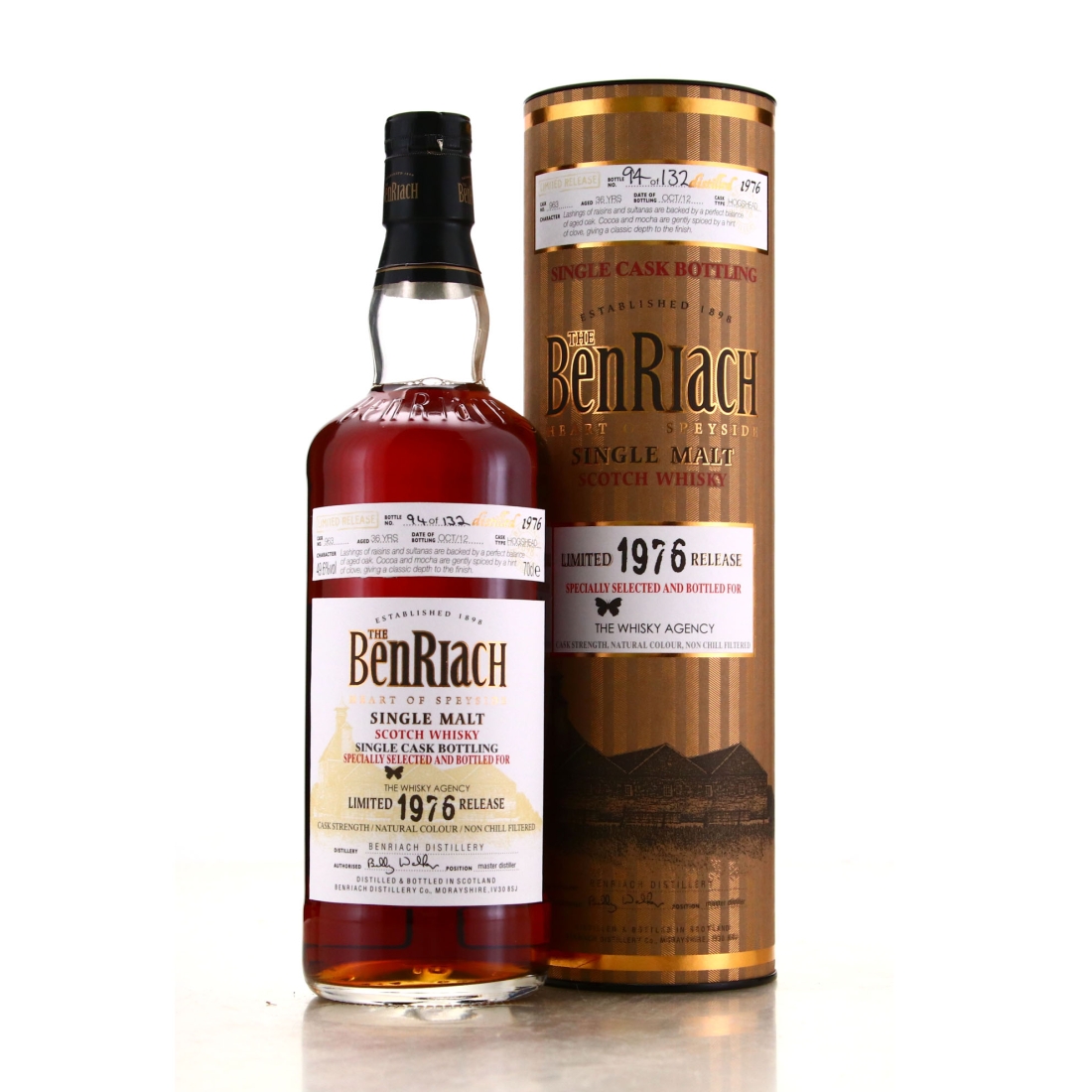 Benriach 1976 Single Cask 36 Year Old #963 / The Whisky Agency