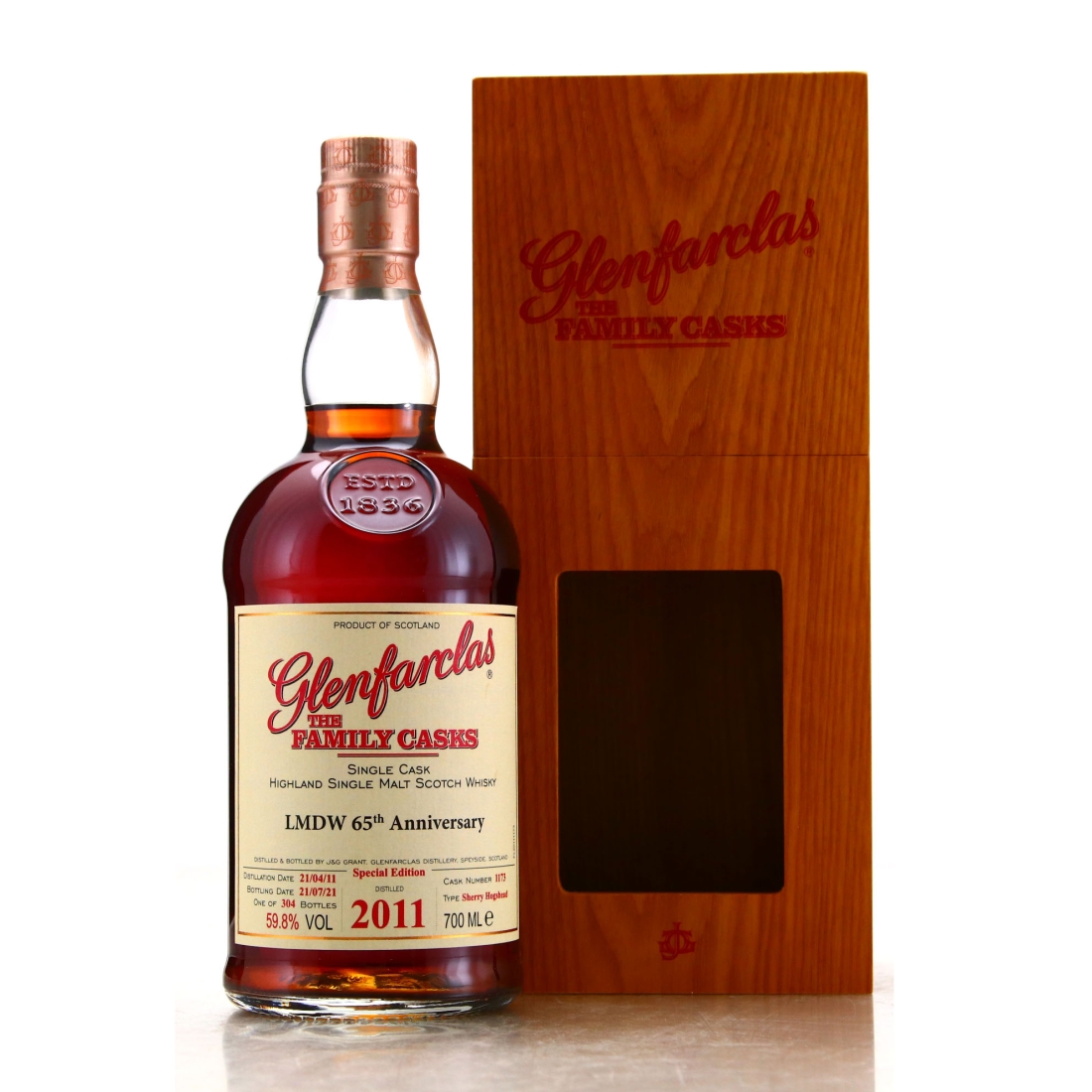 Glenfarclas 2011 Family Cask #1173 / LMDW 65th Anniversary