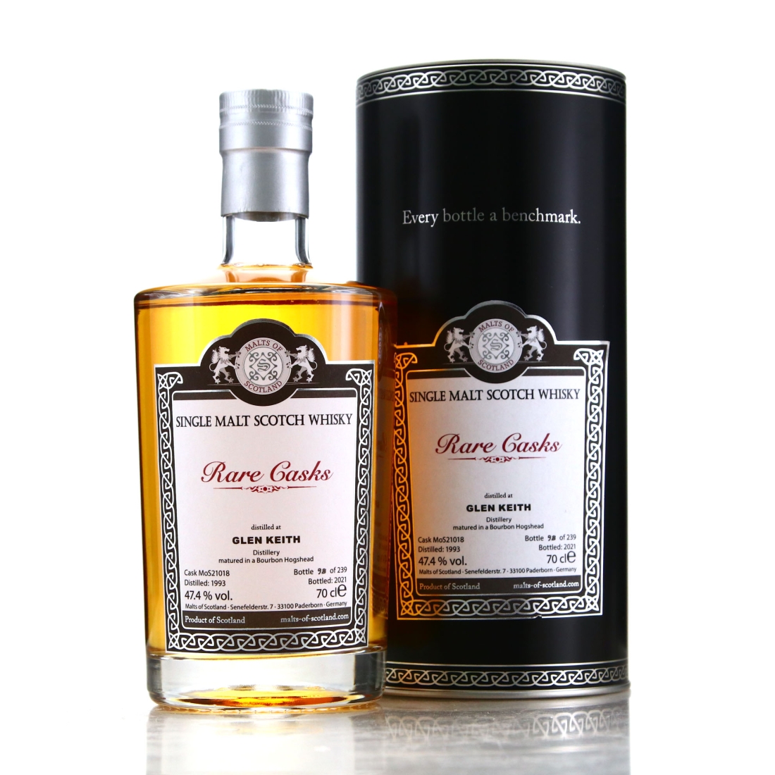 Glen Keith 1993 Malts of Scotland Bourbon Cask