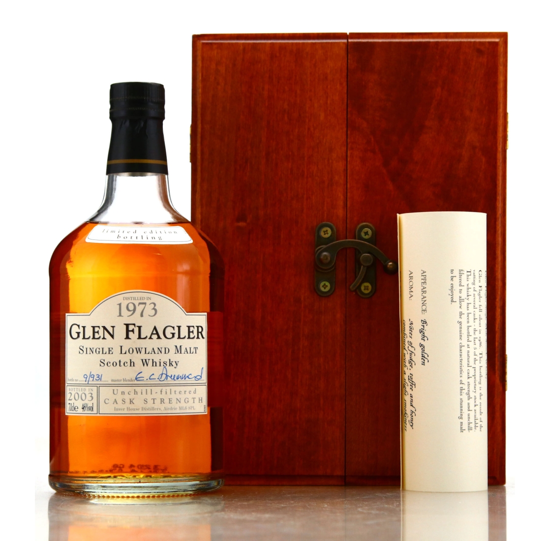 Glen Flagler 1973 Cask Strength 29 Year Old