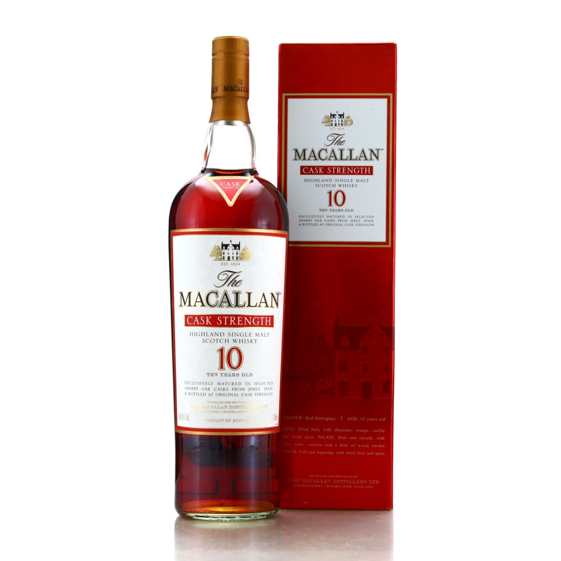 Macallan 10 Year Old Cask Strength 1 Litre / 58.4%
