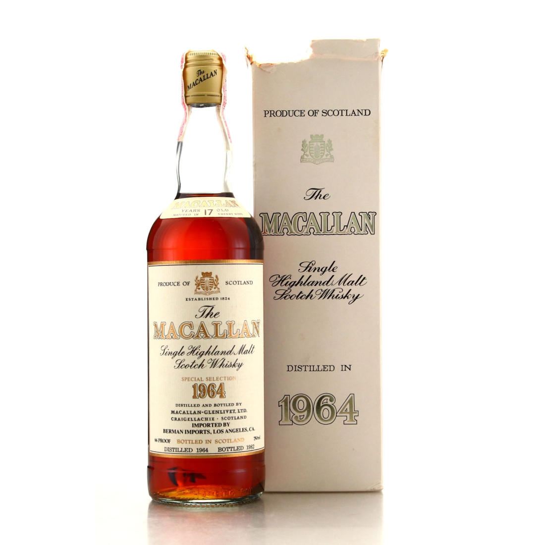 Macallan 1964 Special Selection 17 Year Old / US Import