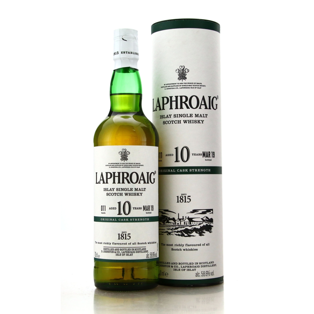 Laphroaig 10 Year Old Cask Strength Batch #011