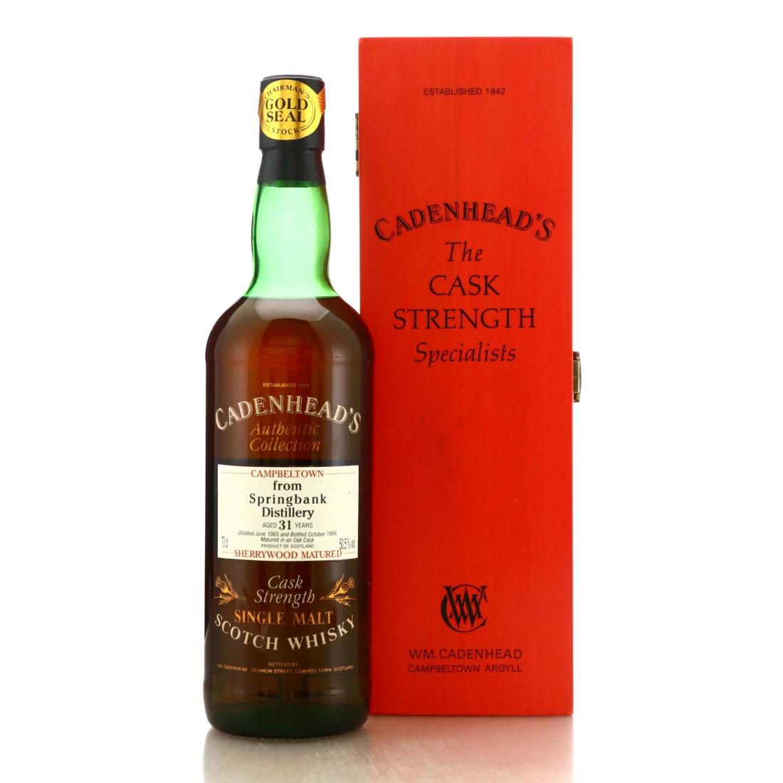 Springbank 1965 Cadenhead's 31 Year Old Sherry Wood