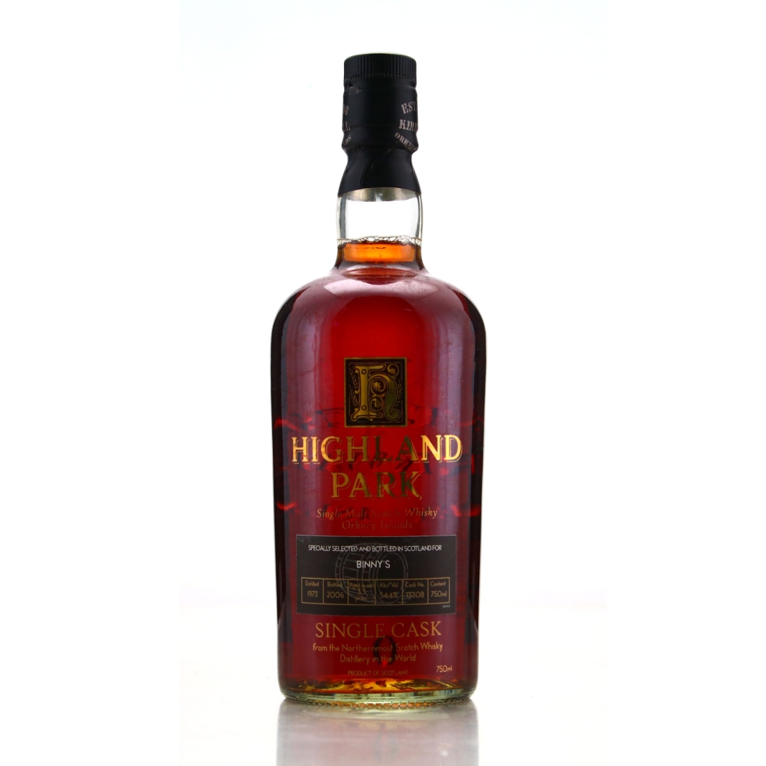 Highland Park 1973 Single Cask 33 Year Old #13308 75cl / Binny's