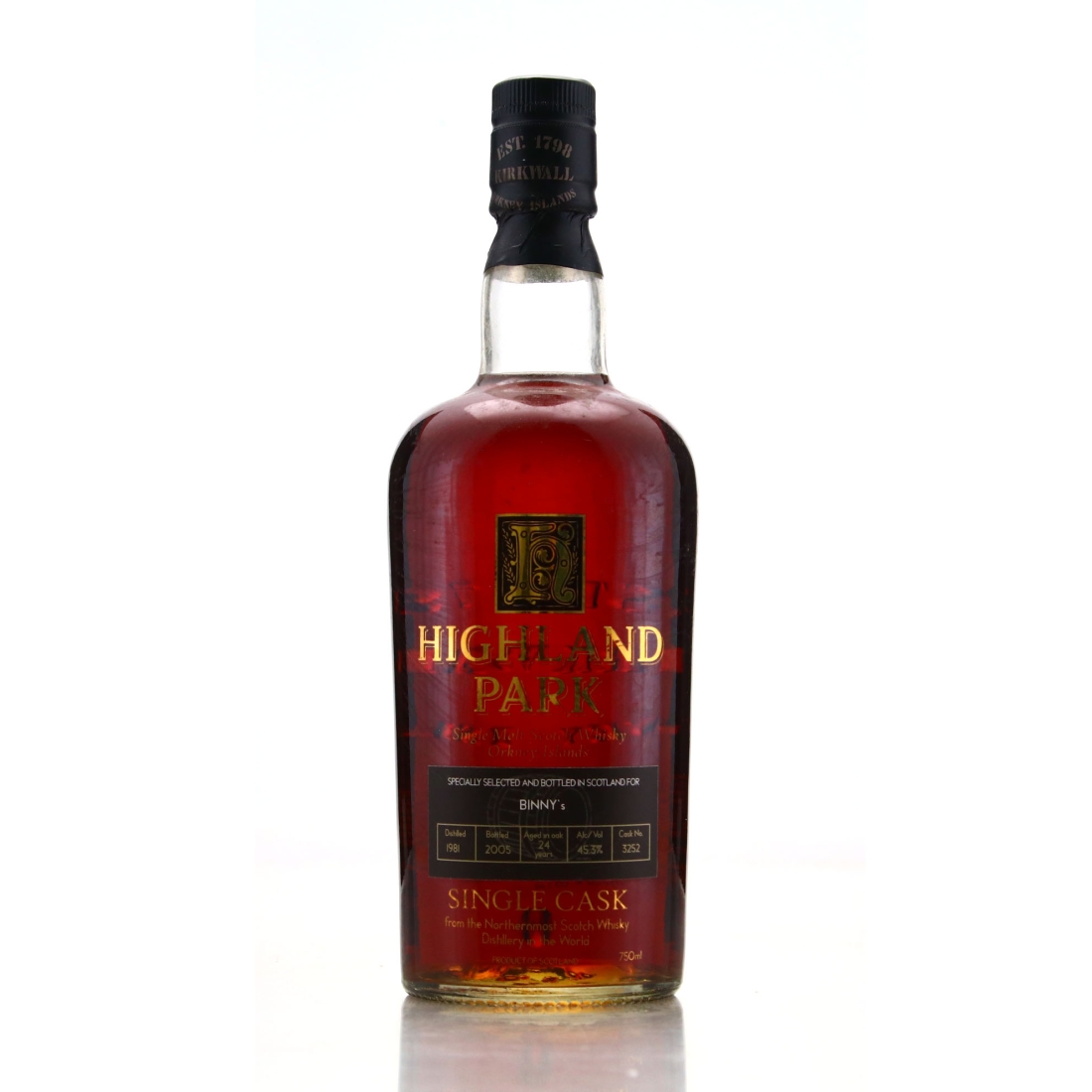 Highland Park 1981 Single Cask 24 Year Old #3252 75cl / Binny's