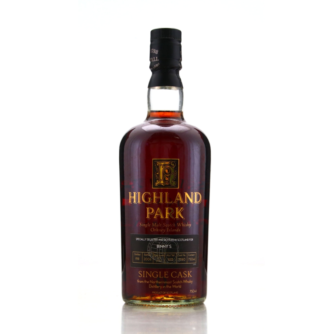 Highland Park 1981 Single Cask 25 Year Old #7380 75cl / Binny's