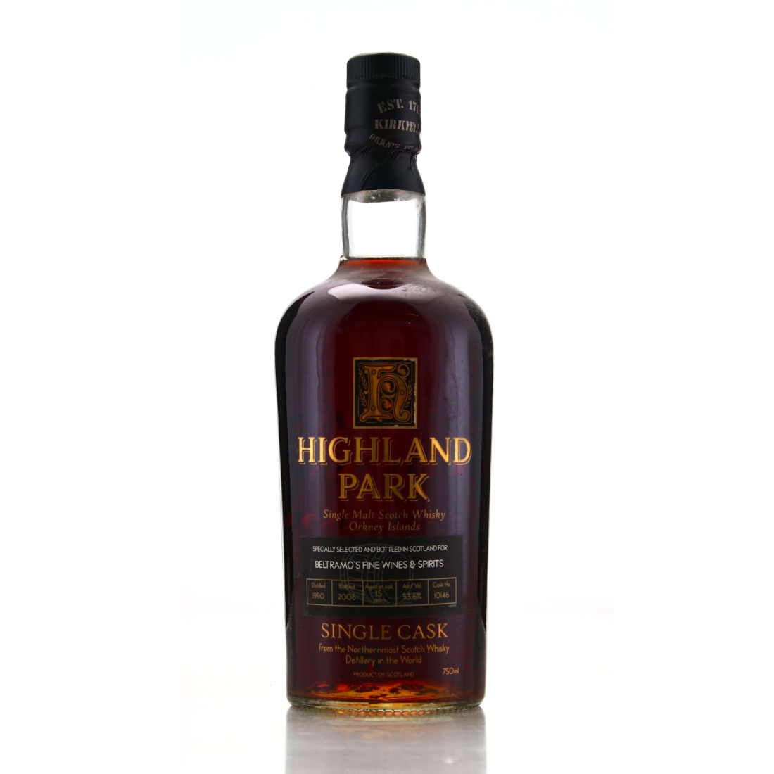 Highland Park 1990 Single Cask 15 Year Old #10146 75cl / Beltramo's 
