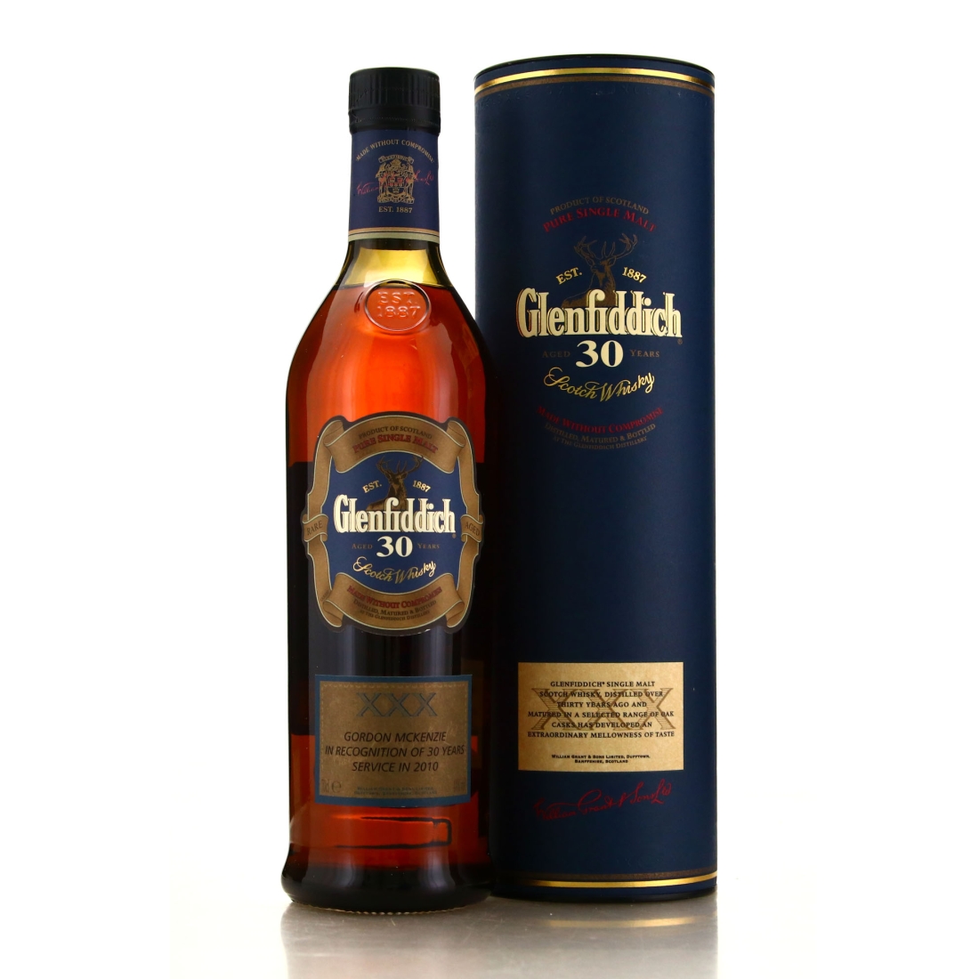 Glenfiddich 30 Year Old pre-2007 / Personalised Label