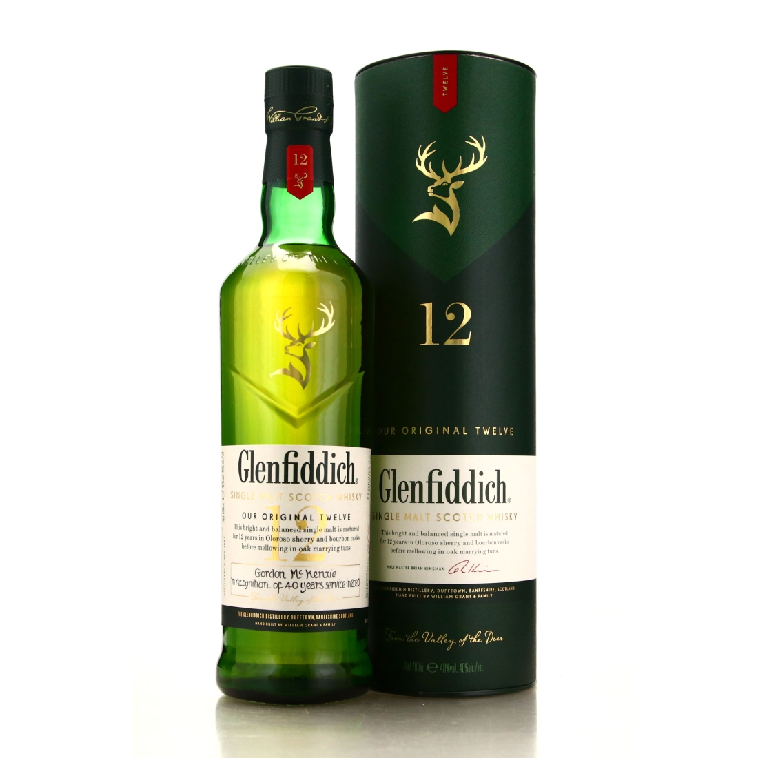 Glenfiddich 12 Year Old Our Original / Staff Labeling 2020