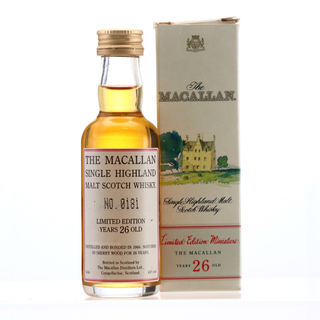 Macallan 1966 26 Year Old Miniature