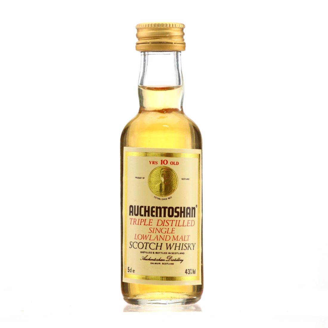 Auchentoshan 10 Year Old Miniature 1980s