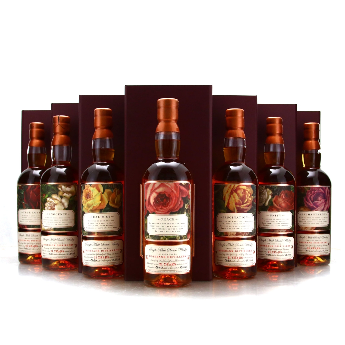 Image for Rosebank 21 Year Old Speciality Drinks x 7 / The Roses Edition #1-7