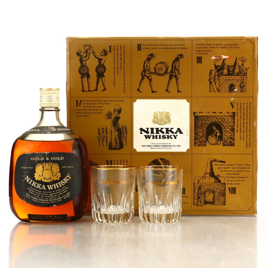 Nikka Gold and Gold 76cl Gift Pack
