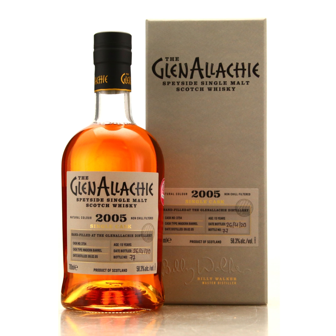 Glenallachie 2005 Single Madeira Cask 15 Year Old #3754