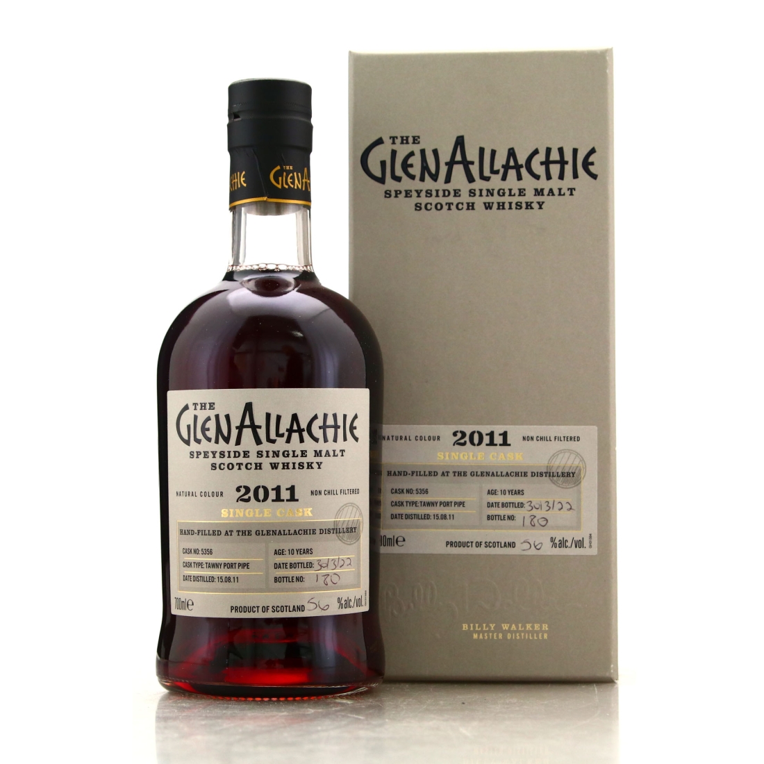 Glenallachie 2011 Single Port Cask 10 Year Old Cask #5356