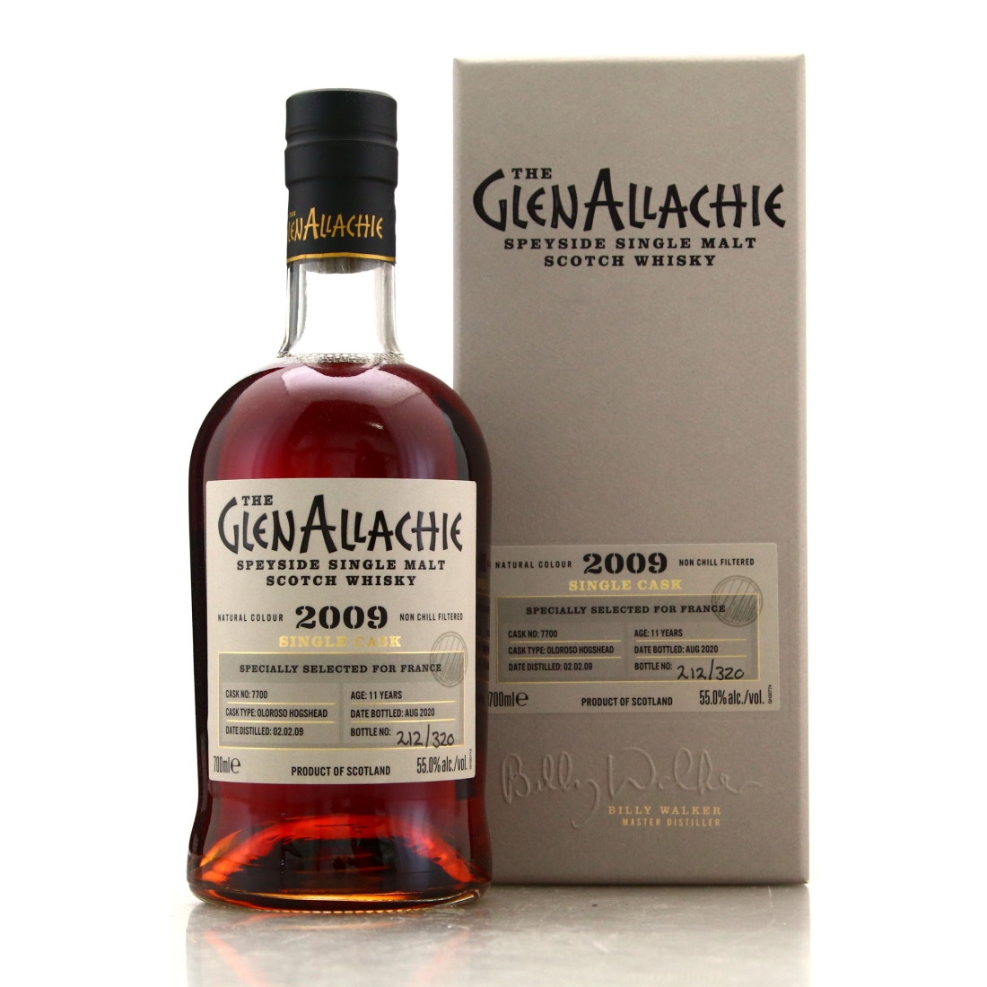 Glenallachie 2009 Single Oloroso Cask 11 Year Old #7700 / France