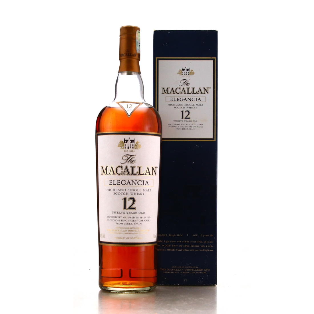Macallan Elegancia 12 Year Old 1 Litre / Collection Only