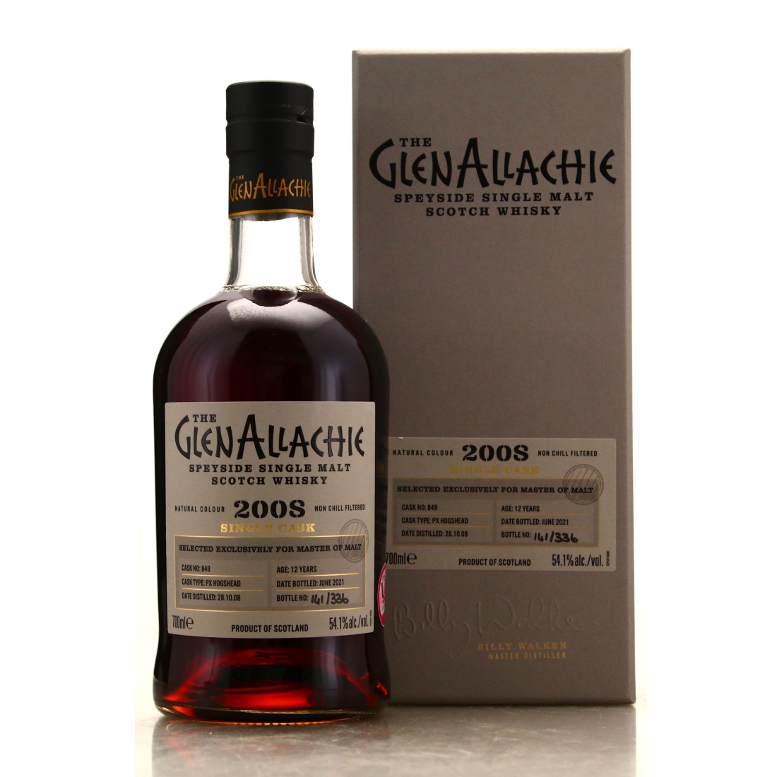 Glenallachie 2008 Single PX Cask 12 Year Old #849 / Master of Malt