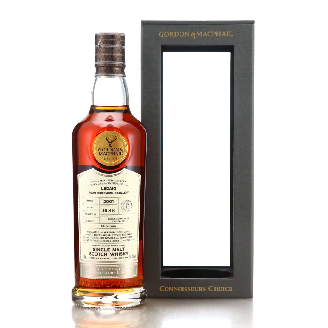 Ledaig 2001 Gordon and Macphail 20 Year Old Batch 22/104 / UK