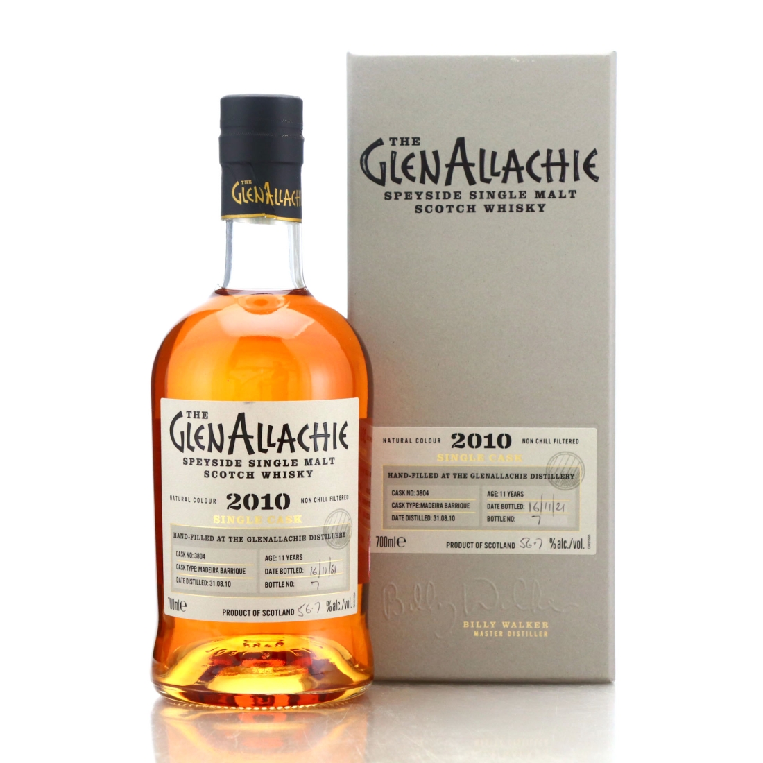 Glenallachie 2010 Hand Filled 11 Year Old #3804 / Madeira Barrique