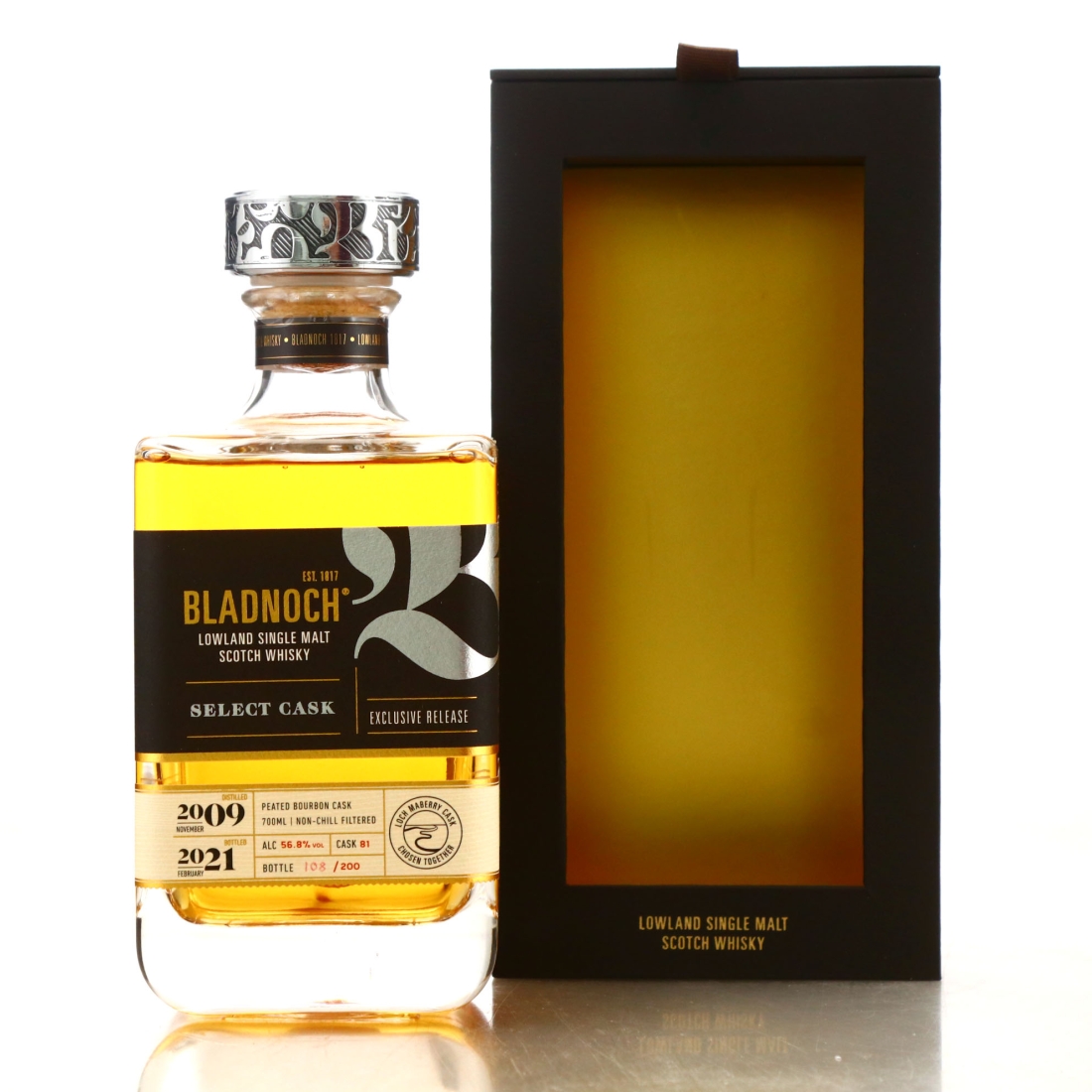 Bladnoch 2009 Single Peated Bourbon Cask #81