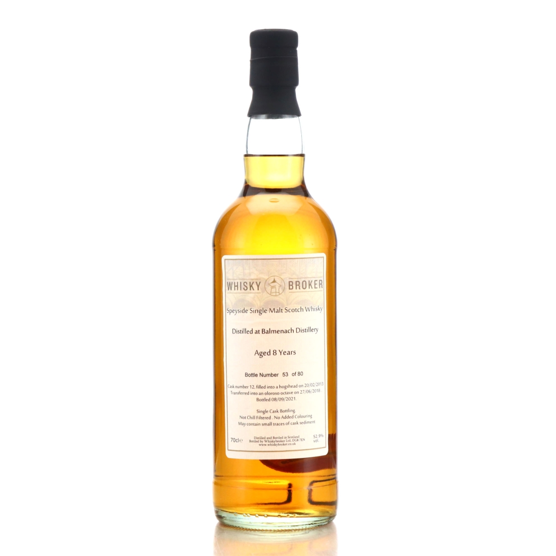 Balmenach 2013 Whisky Broker 8 Year Old