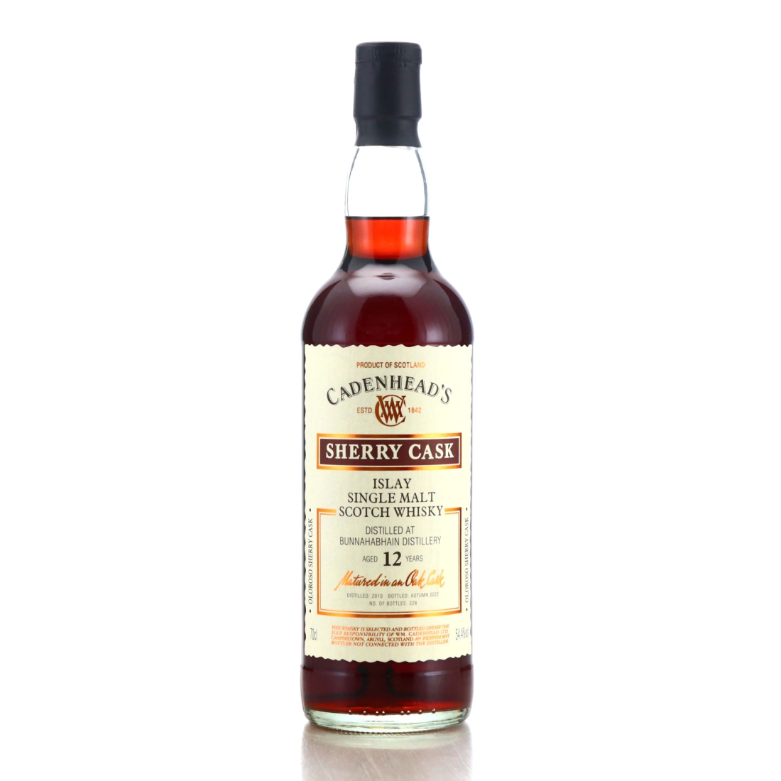 Bunnahabhain 2010 Cadenhead's 12 Year Old Sherry Cask