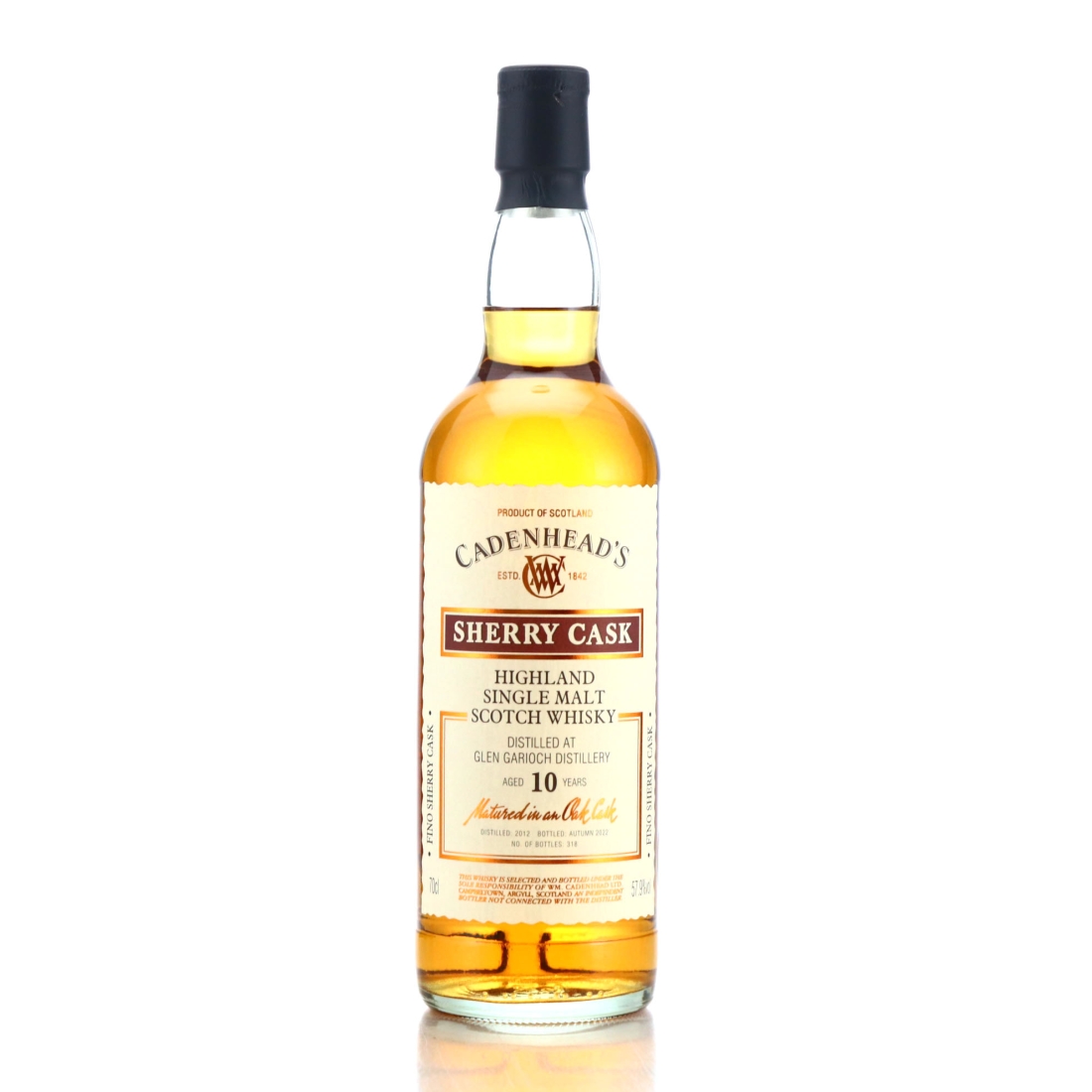 Glen Garioch 2012 Cadenhead's 10 Year Old Sherry Cask