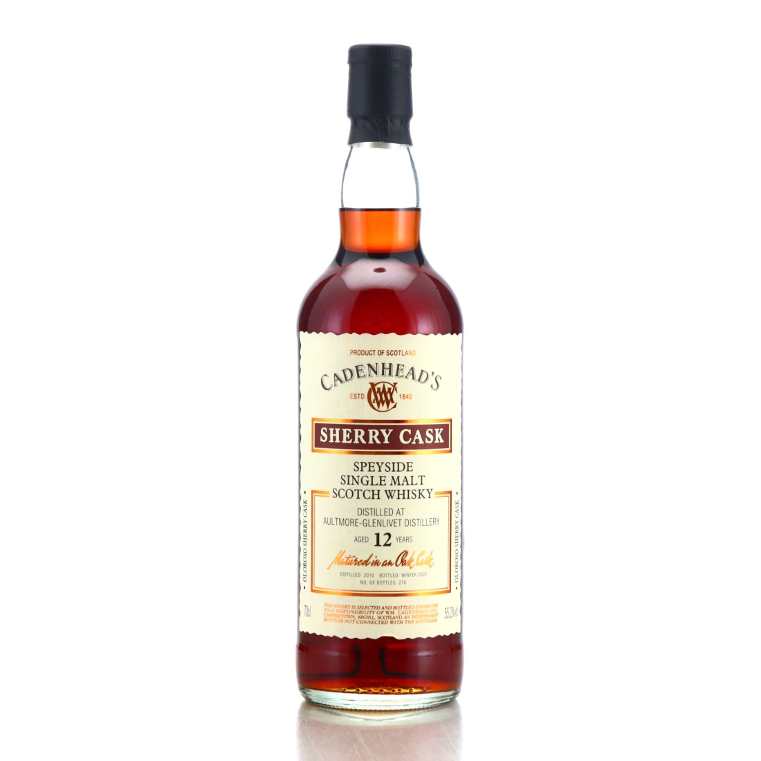 Aultmore 2010 Cadenhead's 12 Year Old Sherry Cask