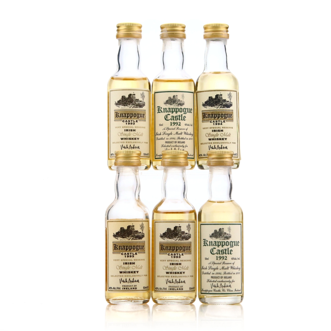 Knappogue Castle Single Malt Miniature x 6