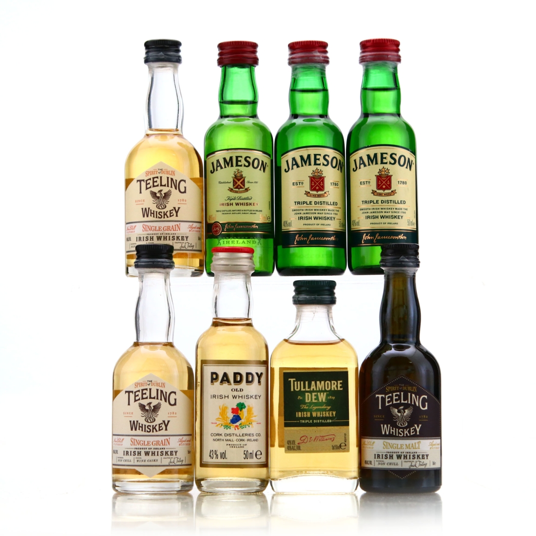 Irish Whiskey Miniature x 8
